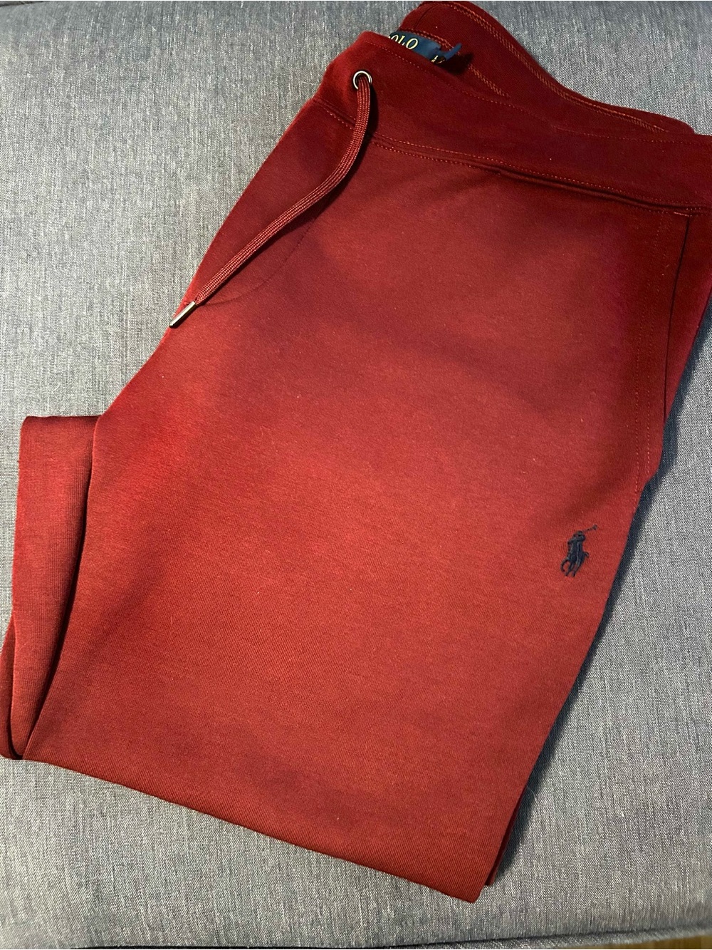 Polo by Ralph Lauren Men's Burgundy Drawstring Joggers